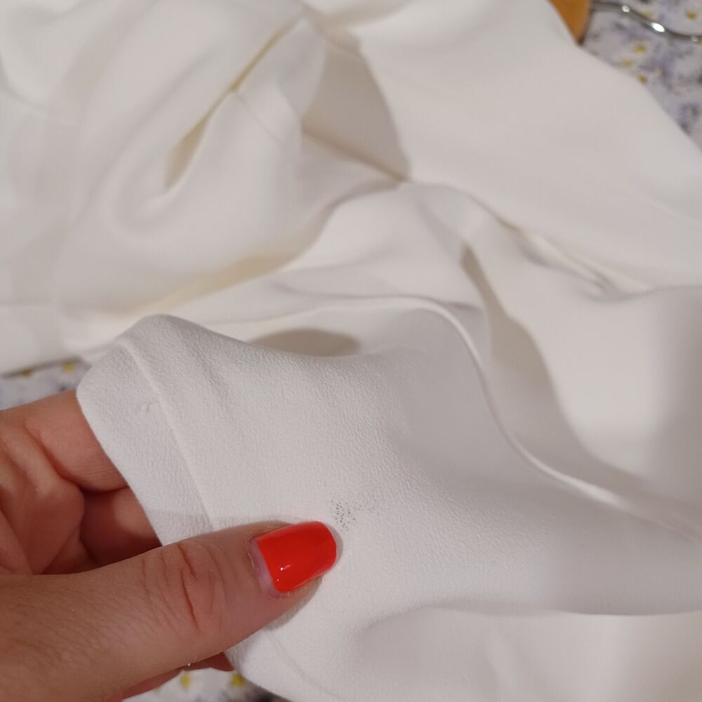 Self-Portrait White Crepe Jumpsuit Pants - Picture 10 of 10
